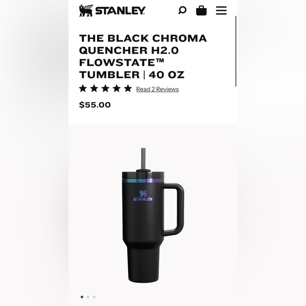 THE BLACK CHROMA QUENCHER H2.0 FLOWSTATE™ TUMBLER | 40 OZ